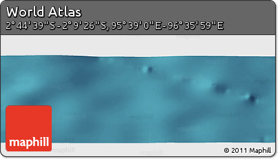 Satellite Panoramic Map of the Area around 2° 27' 3" S, 96° 7' 30" E