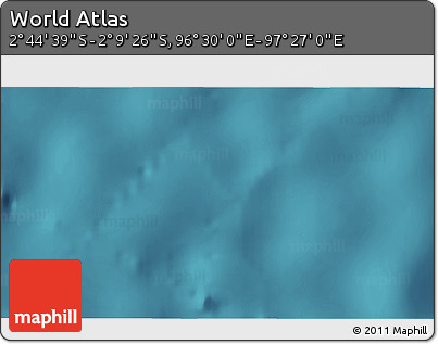 Satellite 3D Map of the Area around 2° 27' 3" S, 96° 58' 29" E