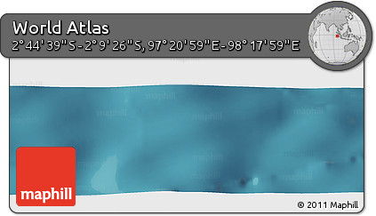 Satellite Panoramic Map of the Area around 2° 27' 3" S, 97° 49' 29" E