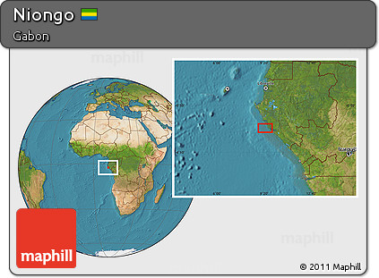 Satellite Location Map of Niongo