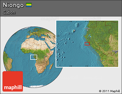 Satellite Location Map of Niongo