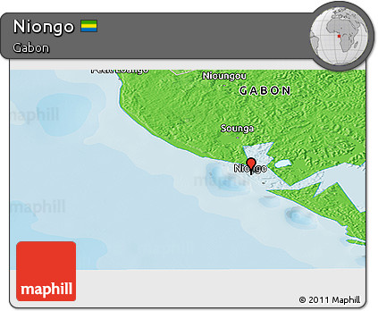 Political Panoramic Map of Niongo