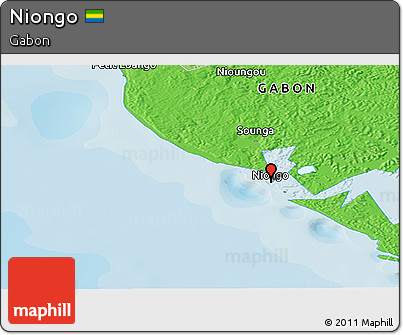 Political Panoramic Map of Niongo