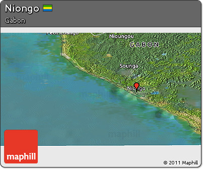 Satellite Panoramic Map of Niongo