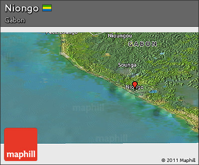 Satellite Panoramic Map of Niongo