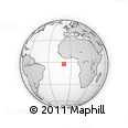 Outline Map of the Area around 2° 27' 3" S, 9° 16' 30" W, rectangular outline