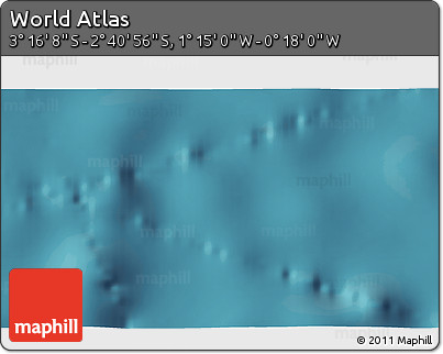 Satellite 3D Map of the Area around 2° 58' 32" S, 0° 46' 30" W