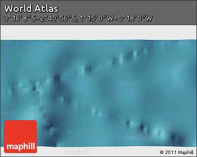 Satellite 3D Map of the Area around 2° 58' 32" S, 0° 46' 30" W