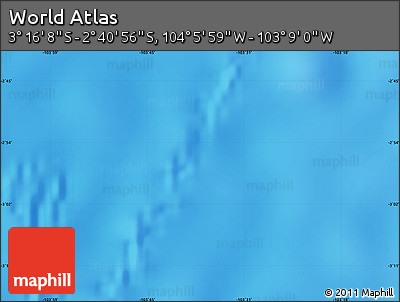 Physical Map of the Area around 2° 58' 32" S, 103° 37' 30" W