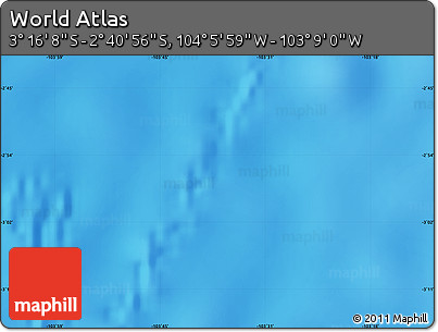 Physical Map of the Area around 2° 58' 32" S, 103° 37' 30" W