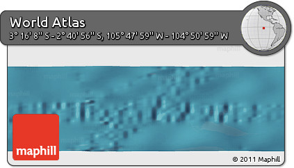 Satellite Panoramic Map of the Area around 2° 58' 32" S, 105° 19' 29" W