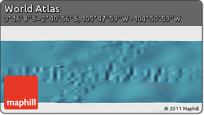Satellite Panoramic Map of the Area around 2° 58' 32" S, 105° 19' 29" W