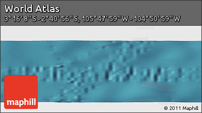 Satellite Panoramic Map of the Area around 2° 58' 32" S, 105° 19' 29" W