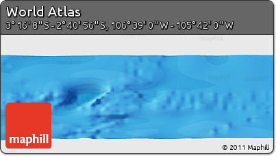 Political Panoramic Map of the Area around 2° 58' 32" S, 106° 10' 30" W