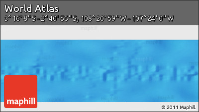 Physical Panoramic Map of the Area around 2° 58' 32" S, 107° 52' 30" W