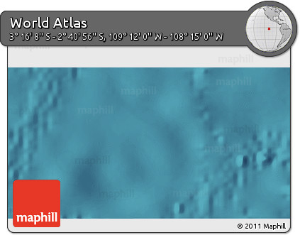 Satellite 3D Map of the Area around 2° 58' 32" S, 108° 43' 29" W
