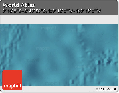 Satellite 3D Map of the Area around 2° 58' 32" S, 108° 43' 29" W