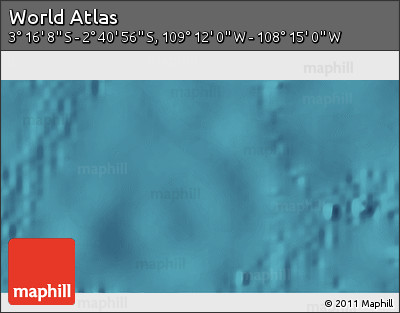 Satellite 3D Map of the Area around 2° 58' 32" S, 108° 43' 29" W