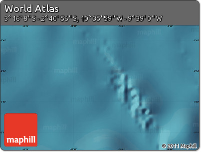 Satellite Map of the Area around 2° 58' 32" S, 10° 7' 30" W