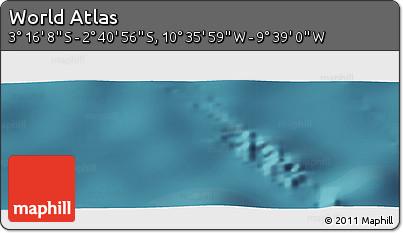 Satellite Panoramic Map of the Area around 2° 58' 32" S, 10° 7' 30" W