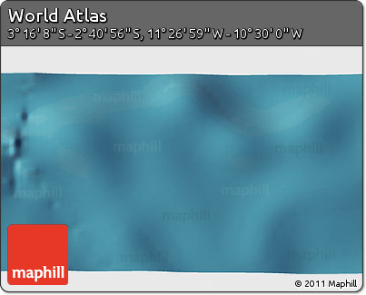 Satellite 3D Map of the Area around 2° 58' 32" S, 10° 58' 29" W