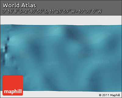 Satellite 3D Map of the Area around 2° 58' 32" S, 10° 58' 29" W