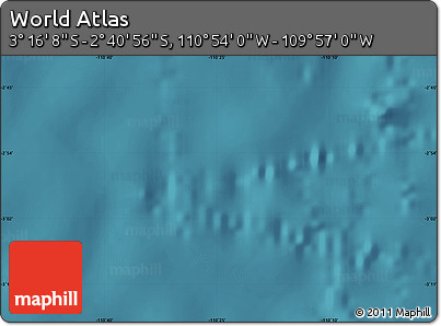 Satellite Map of the Area around 2° 58' 32" S, 110° 25' 30" W