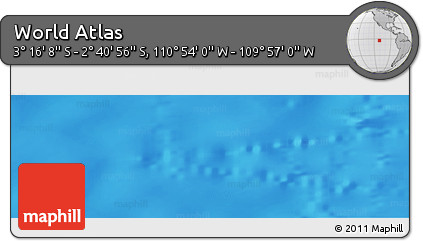 Physical Panoramic Map of the Area around 2° 58' 32" S, 110° 25' 30" W