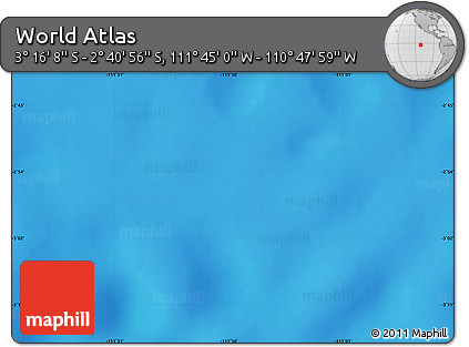 Physical Map of the Area around 2° 58' 32" S, 111° 16' 30" W