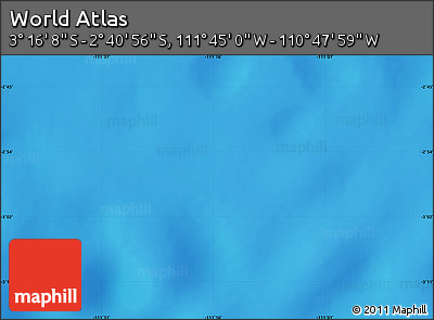Physical Map of the Area around 2° 58' 32" S, 111° 16' 30" W