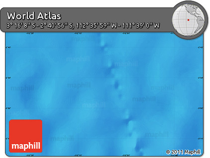 Physical Map of the Area around 2° 58' 32" S, 112° 7' 30" W