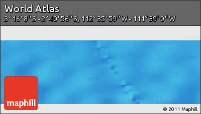 Physical Panoramic Map of the Area around 2° 58' 32" S, 112° 7' 30" W