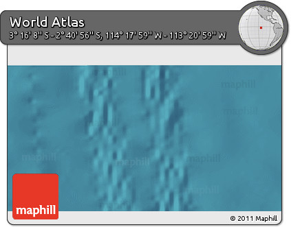 Satellite 3D Map of the Area around 2° 58' 32" S, 113° 49' 29" W