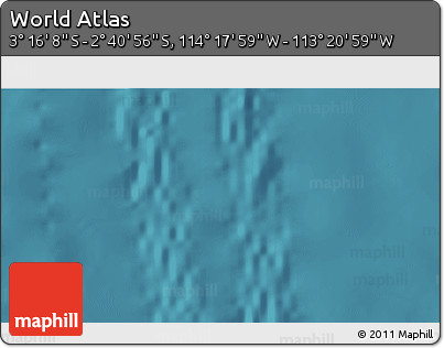 Satellite 3D Map of the Area around 2° 58' 32" S, 113° 49' 29" W