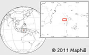 Blank Location Map of the area around 2° 58' 32" S, 119° 55' 30" E