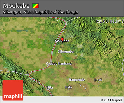 Satellite 3D Map of Moukaba