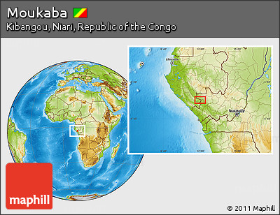 Physical Location Map of Moukaba