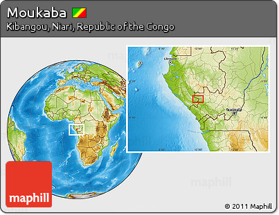 Physical Location Map of Moukaba