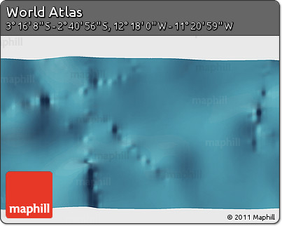 Satellite 3D Map of the Area around 2° 58' 32" S, 11° 49' 29" W