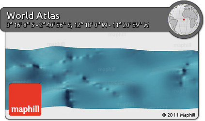 Satellite Panoramic Map of the Area around 2° 58' 32" S, 11° 49' 29" W