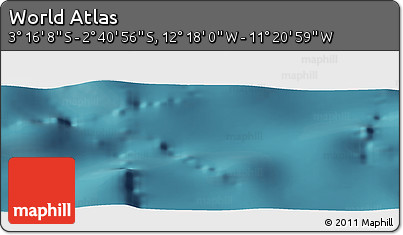 Satellite Panoramic Map of the Area around 2° 58' 32" S, 11° 49' 29" W