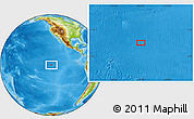 Physical Location Map of the area around 2° 58' 32" S, 122° 19' 29" W