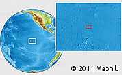 Physical Location Map of the area around 2° 58' 32" S, 125° 43' 29" W
