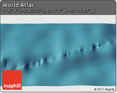 Satellite 3D Map of the Area around 2° 58' 32" S, 12° 40' 30" W