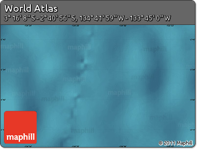 Satellite Map of the Area around 2° 58' 32" S, 134° 13' 29" W