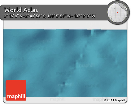 Satellite 3D Map of the Area around 2° 58' 32" S, 137° 37' 30" W