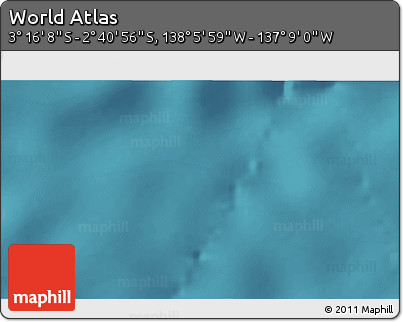 Satellite 3D Map of the Area around 2° 58' 32" S, 137° 37' 30" W