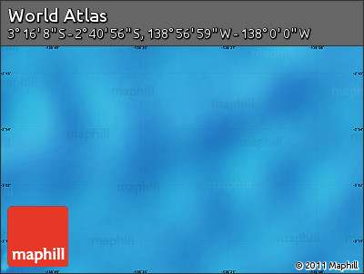 Physical Map of the Area around 2° 58' 32" S, 138° 28' 29" W