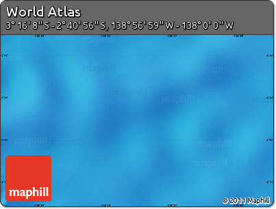 Physical Map of the Area around 2° 58' 32" S, 138° 28' 29" W