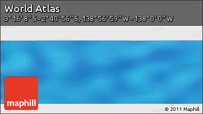 Physical Panoramic Map of the Area around 2° 58' 32" S, 138° 28' 29" W